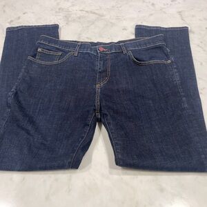 Marc Nelson Pants Slim Straight 36 Blue Designer USA Dark Wash Jean